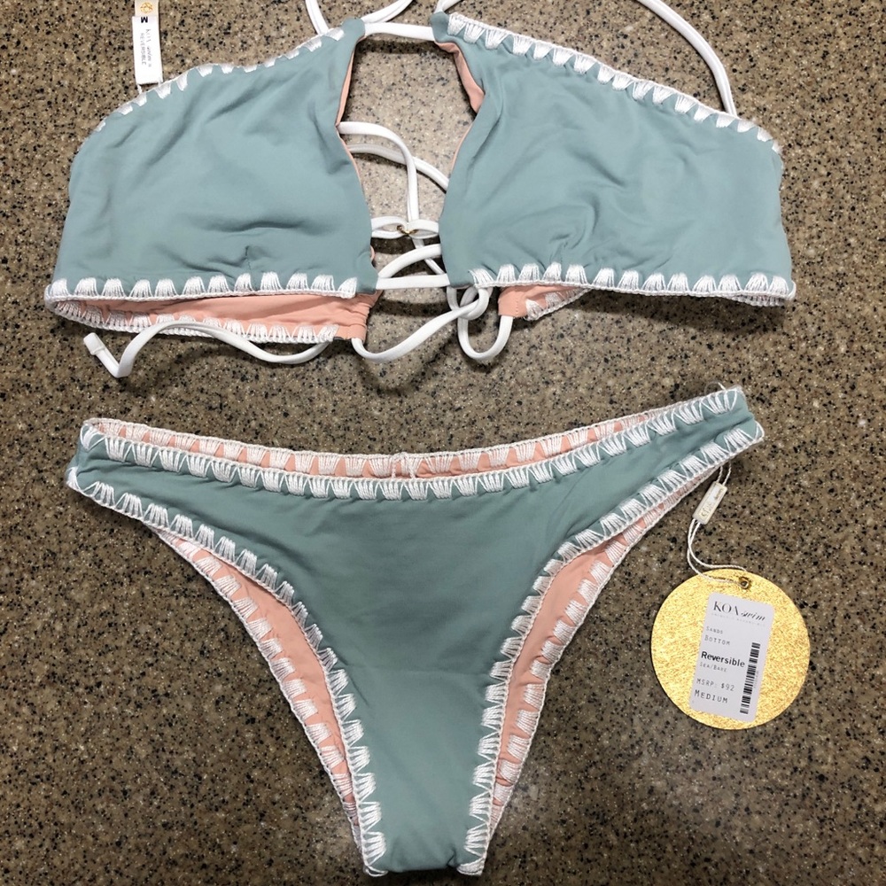 NWT Koa Reversible Sands Swim SET - M